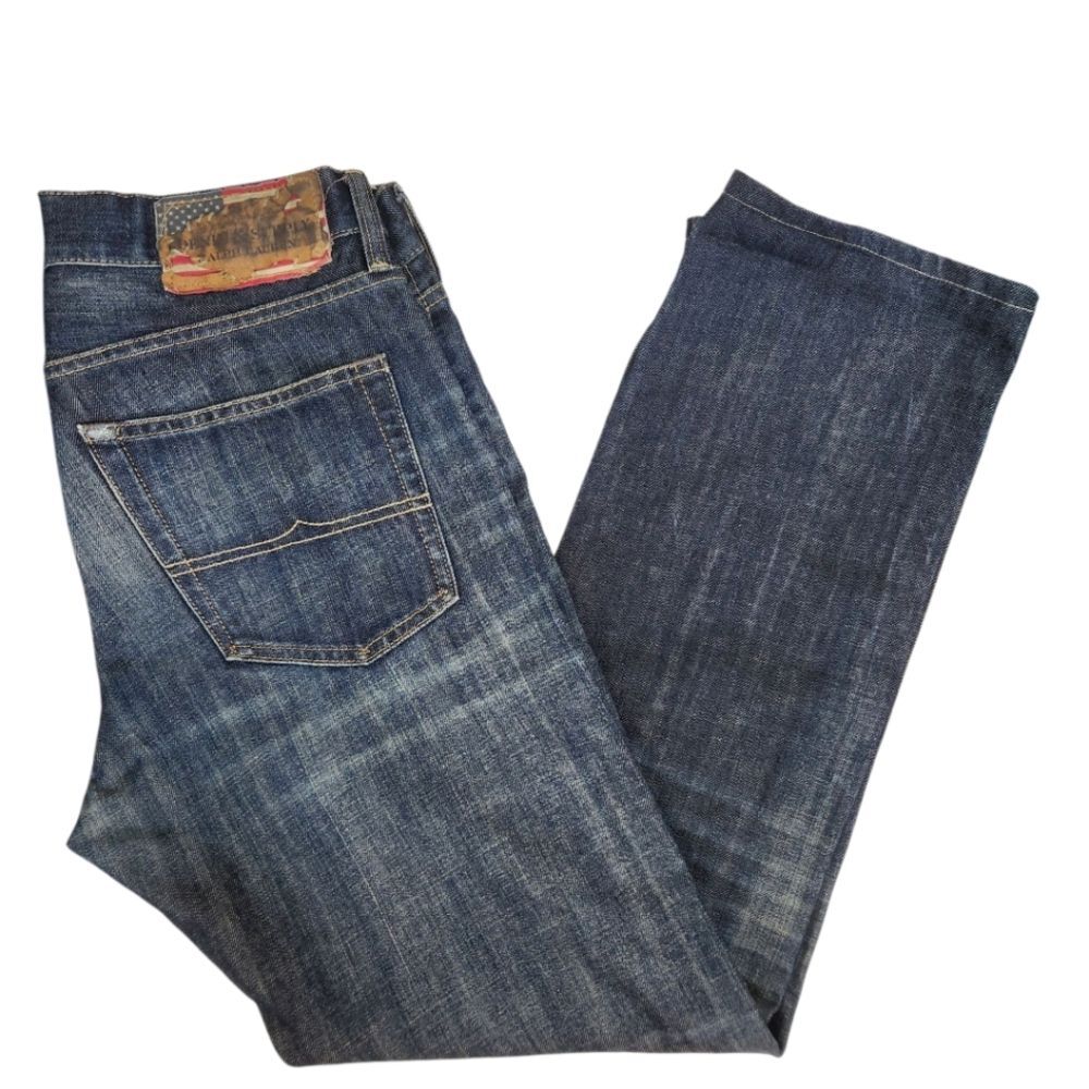 Denim & Supply Ralph Lauren Mens Straight Fit Faded Front 5 Pocket Jeans 34/34